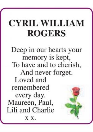 CYRIL WILLIAM ROGERS