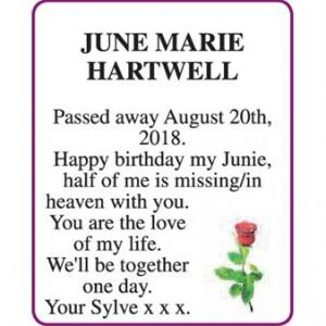 JUNE MARIE HARTWELL