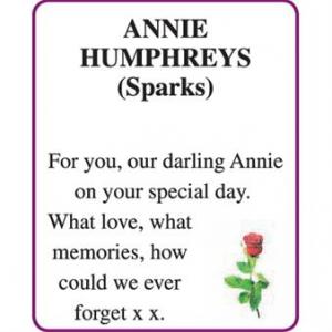 ANNIE HUMPHREYS