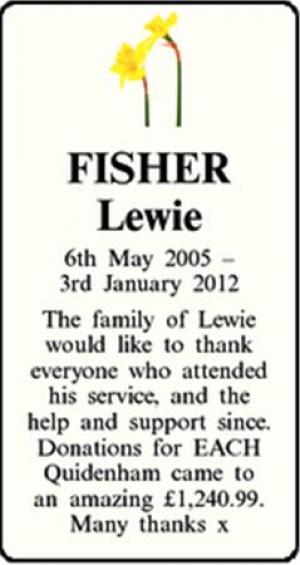 FISHER Lewie